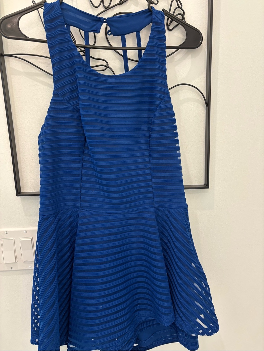 Material Girl Royal Blue Textured Skort dress